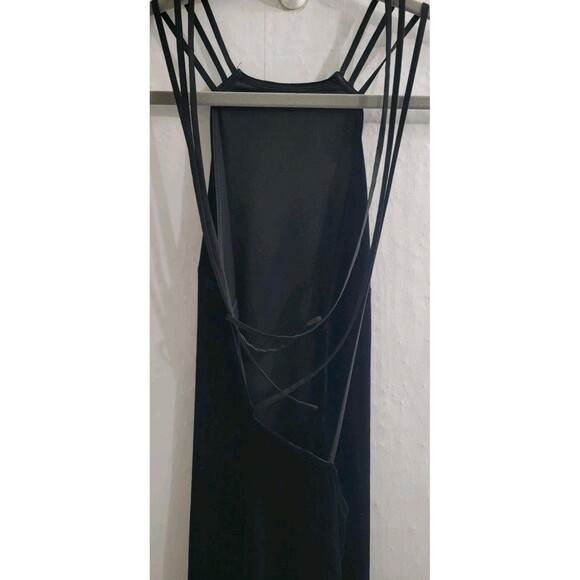 Michael Costello x REVOLVE Tawny Black Velvet Strappy Back Maxi Dress XS NWT - Picture 13 of 15